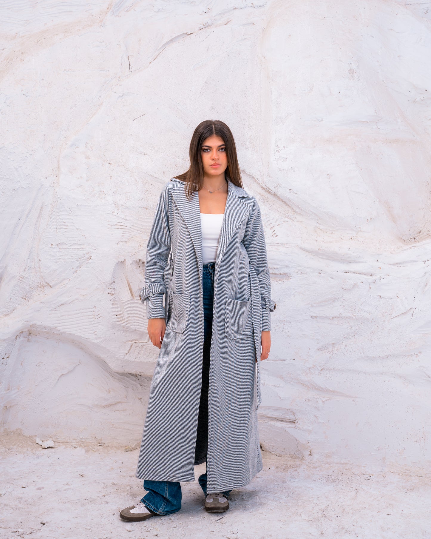 OPEN WOOL COAT