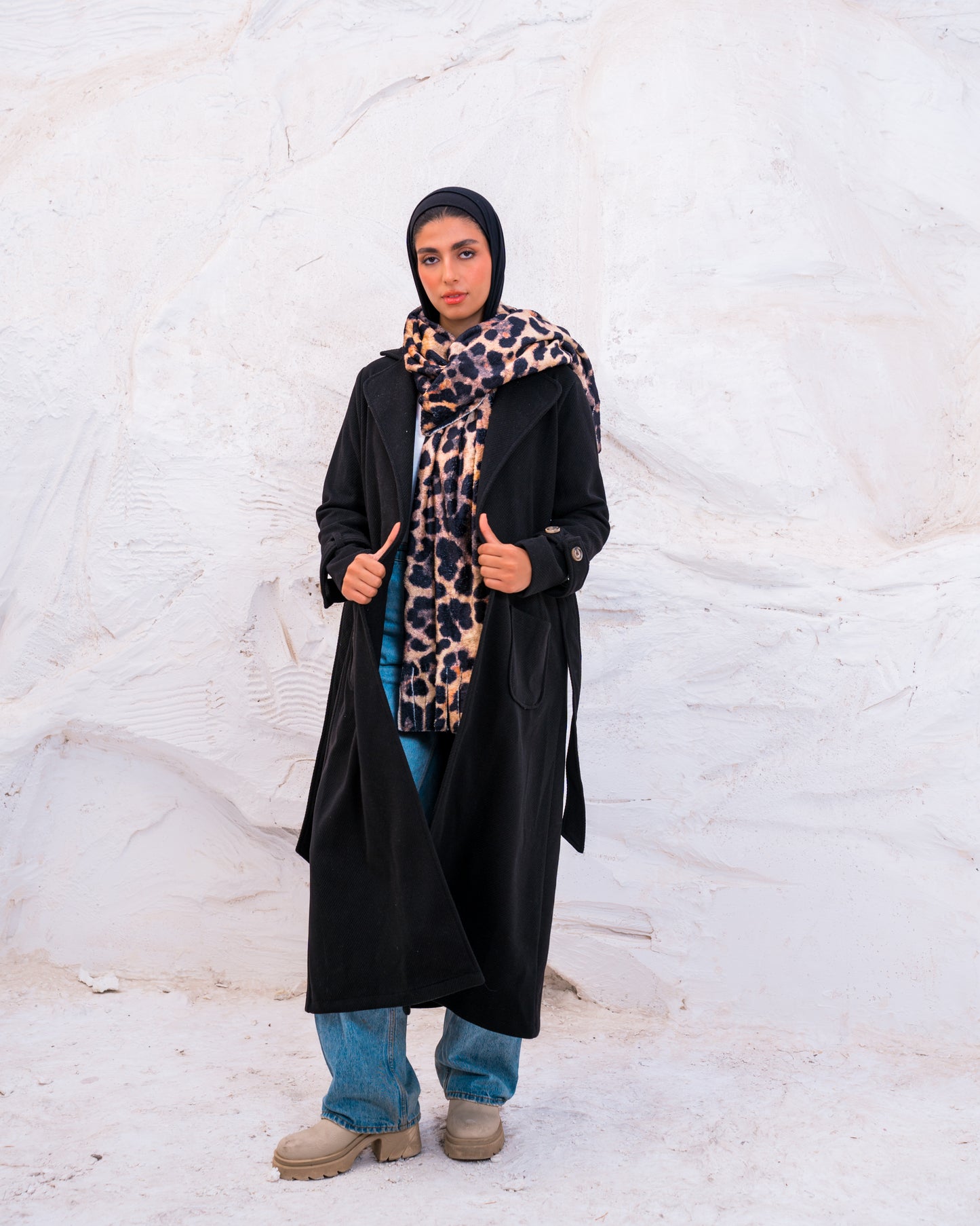 OPEN WOOL COAT