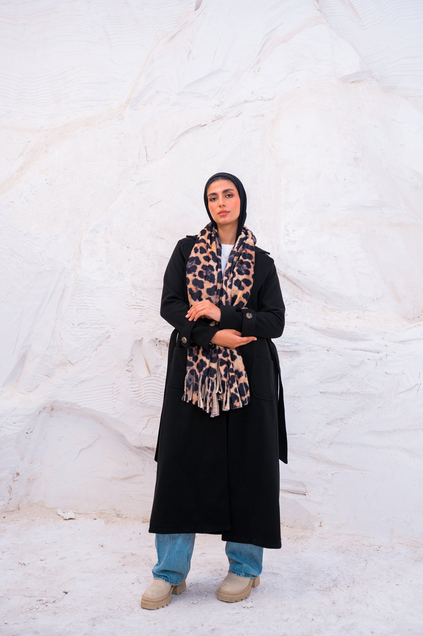 OPEN WOOL COAT