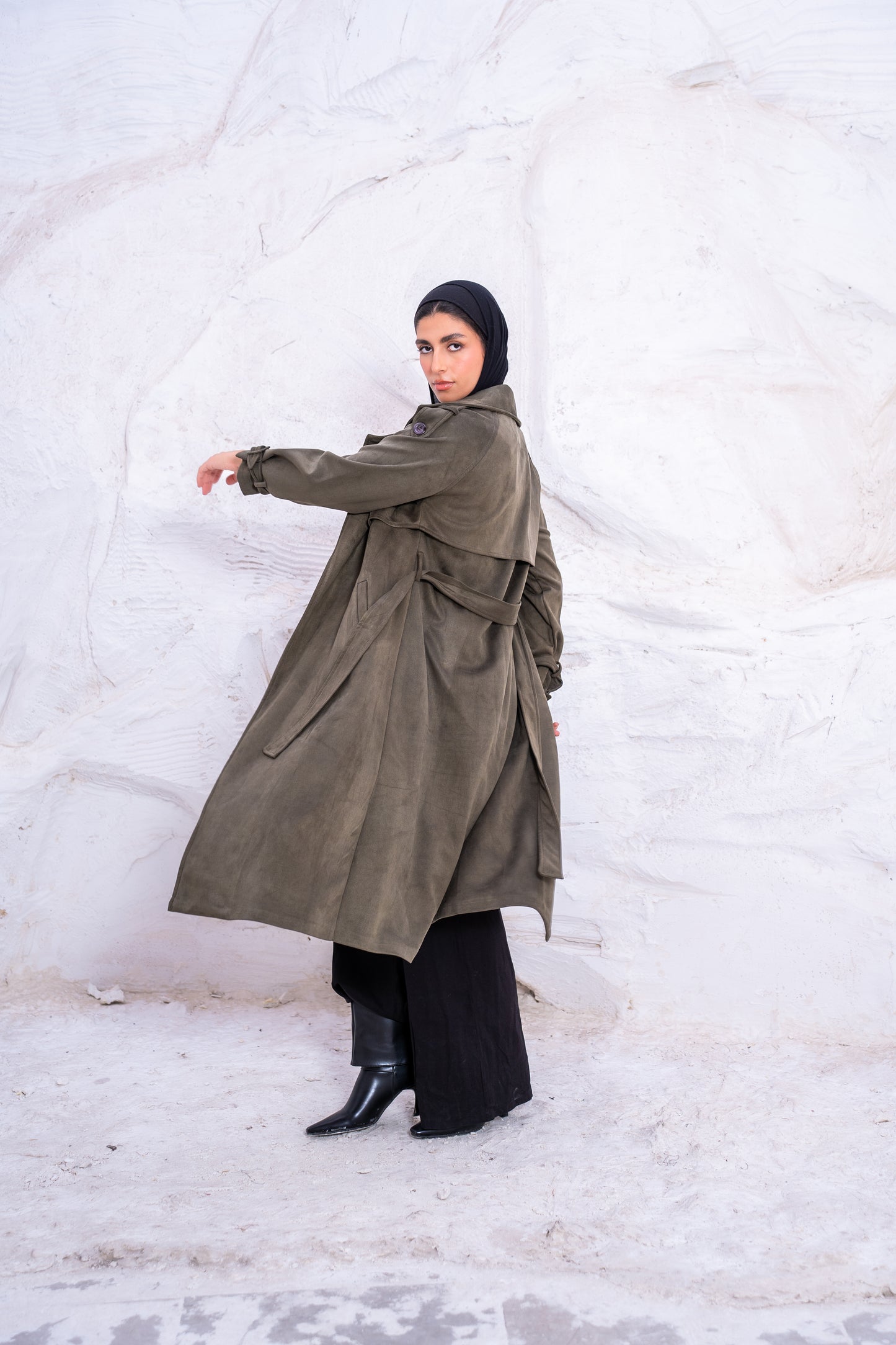FAUX TRENCH COAT