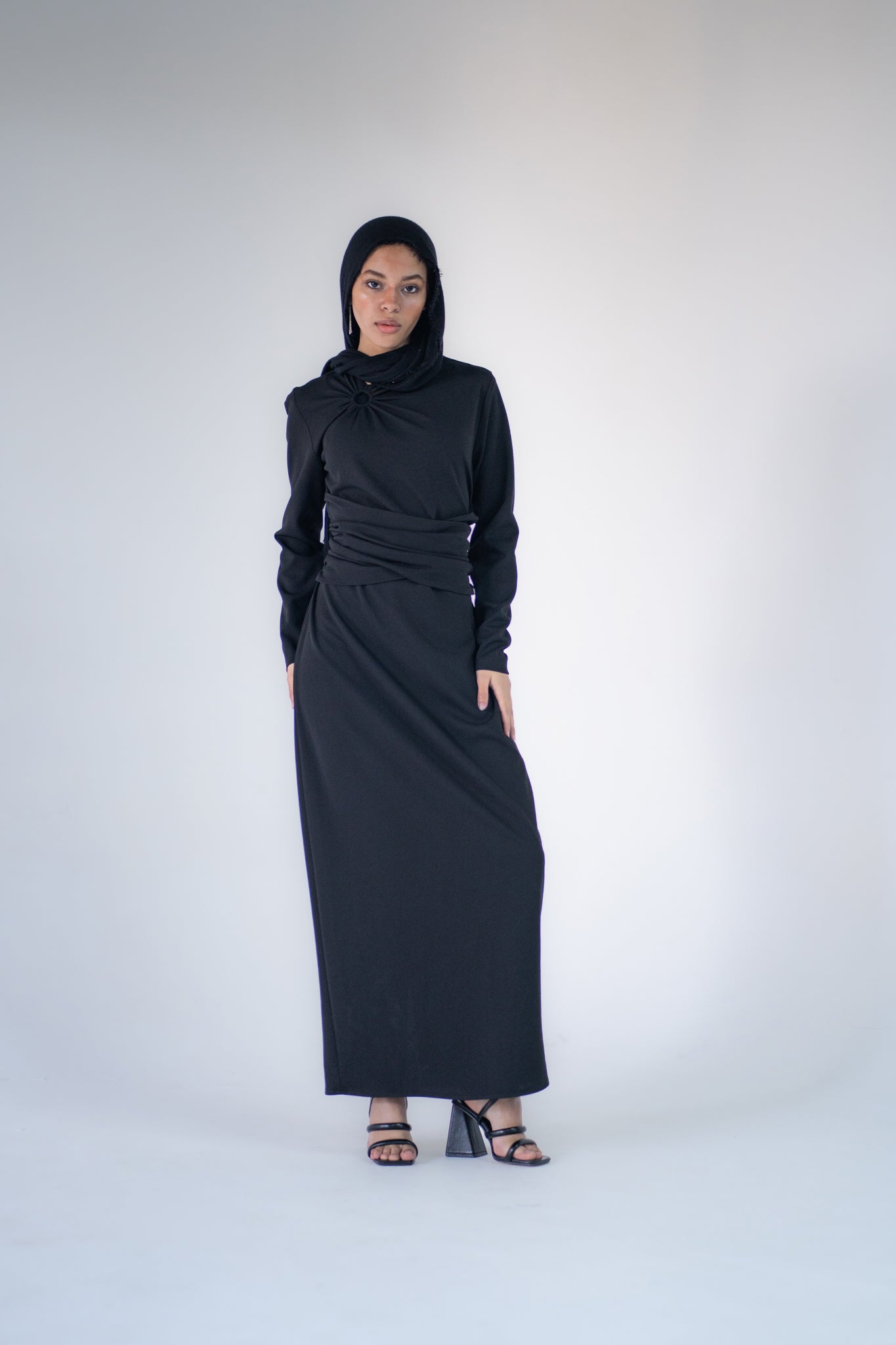 Belted basic dress