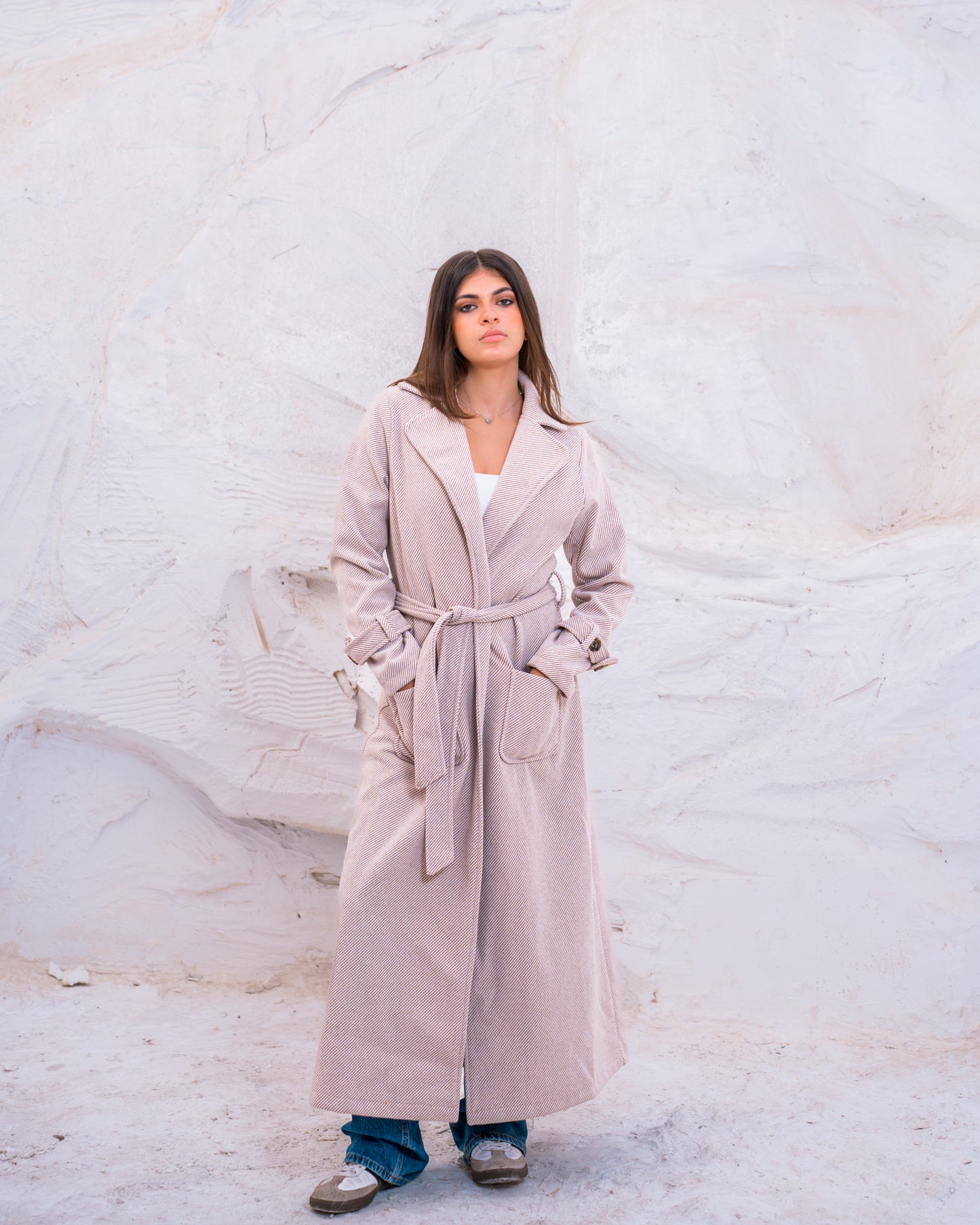 OPEN WOOL COAT