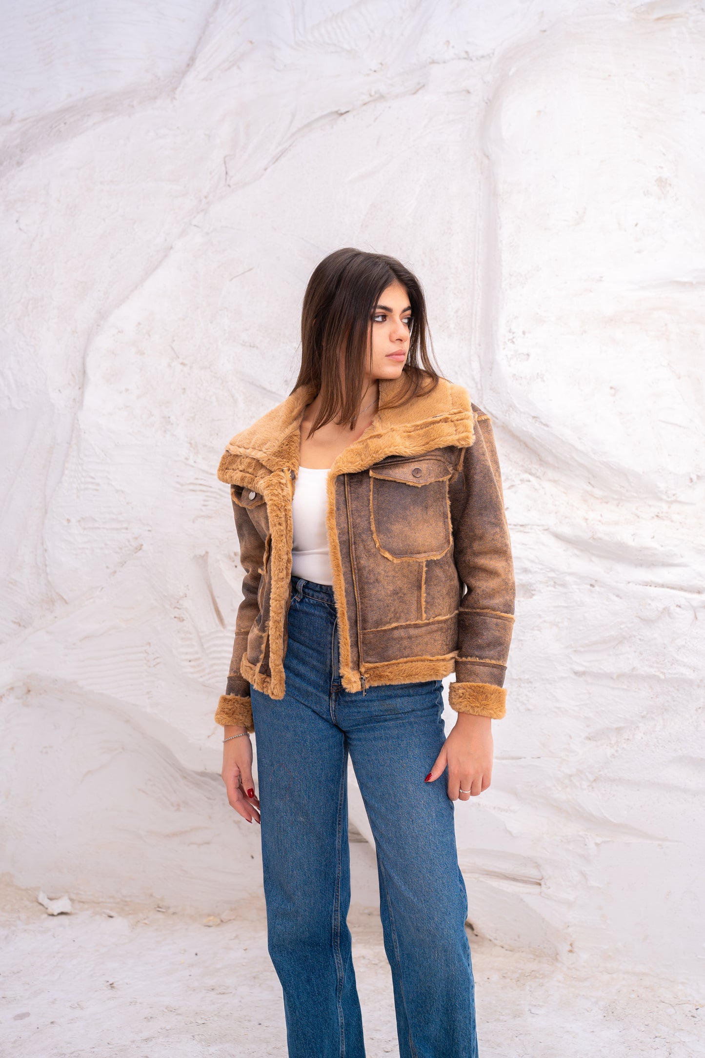 Double face short jacket