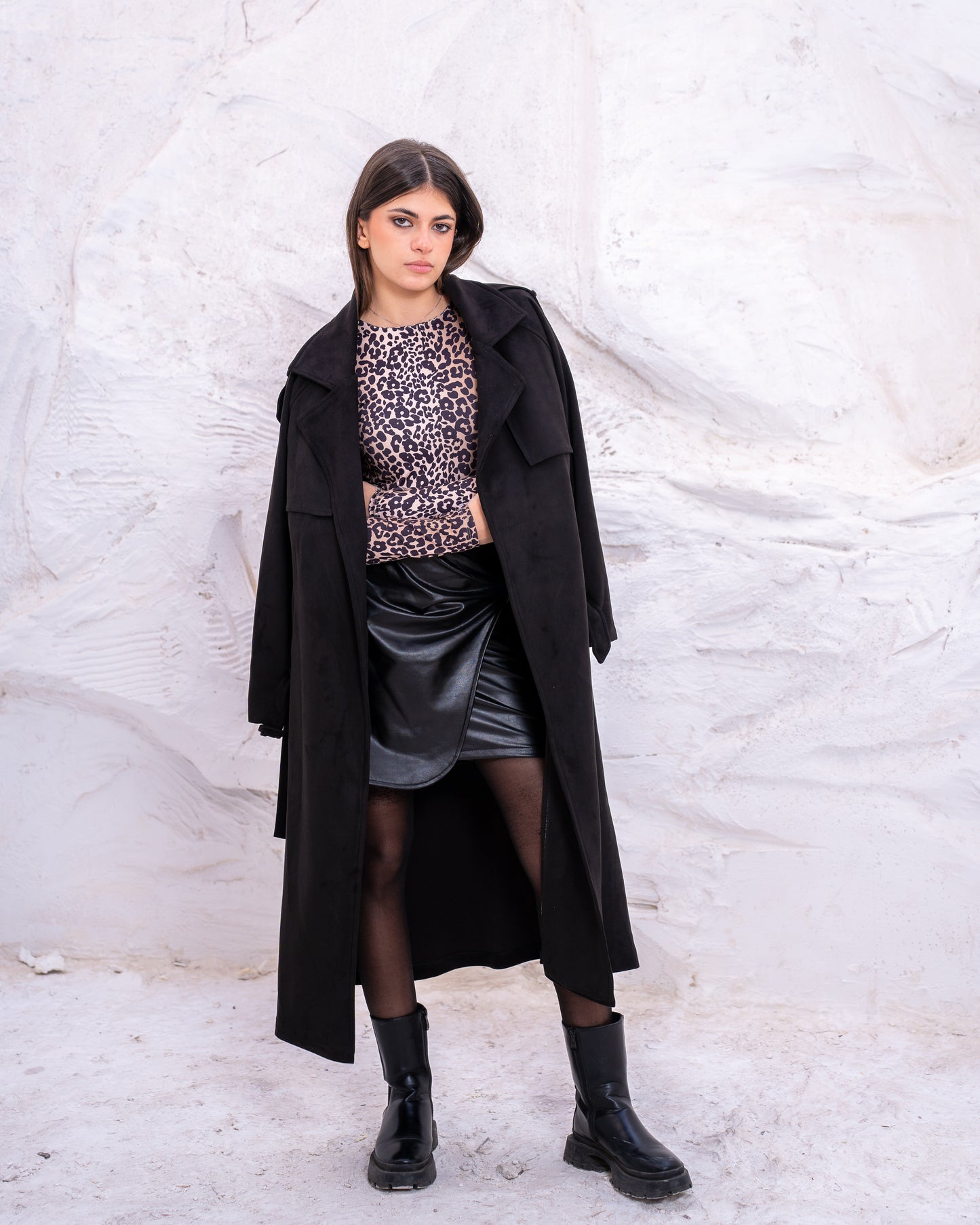 FAUX TRENCH COAT