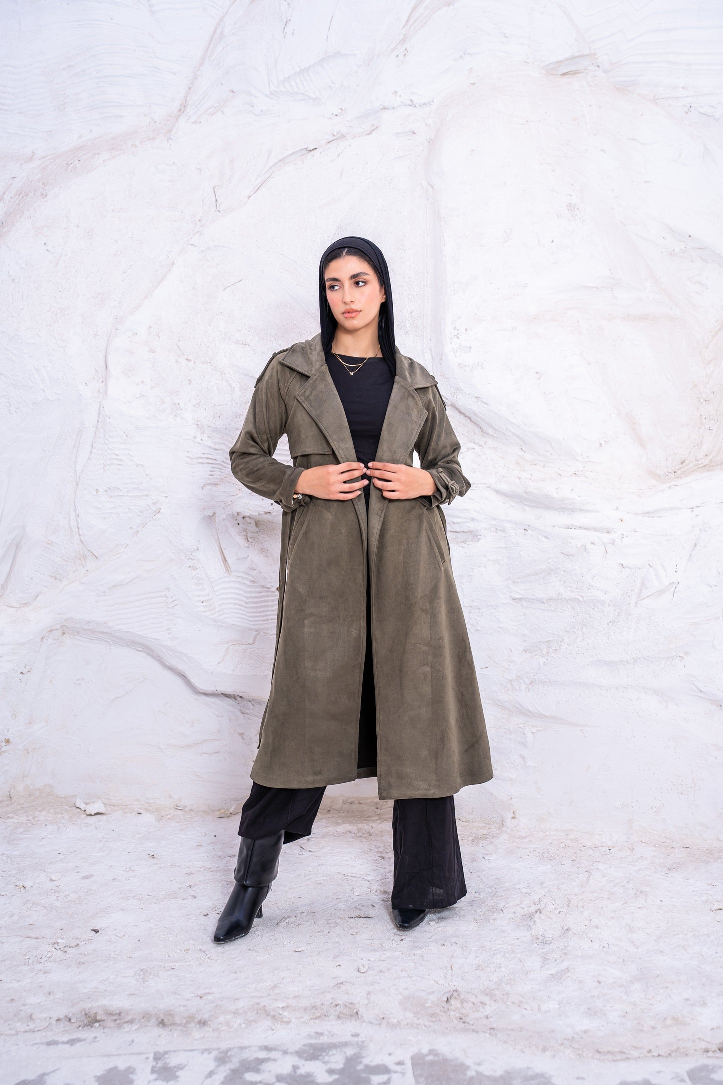 FAUX TRENCH COAT