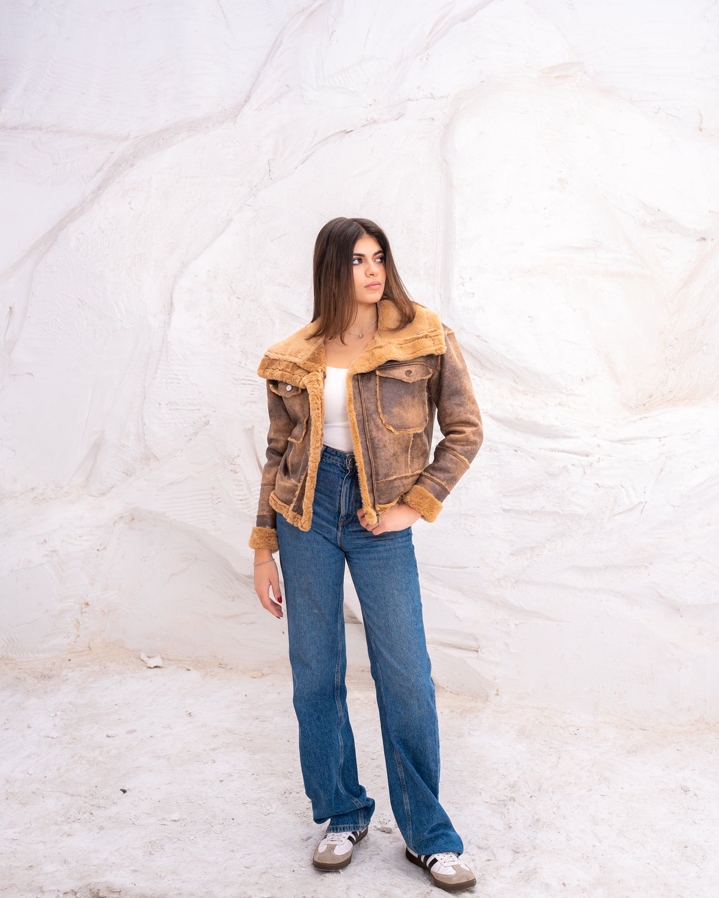 Double face short jacket