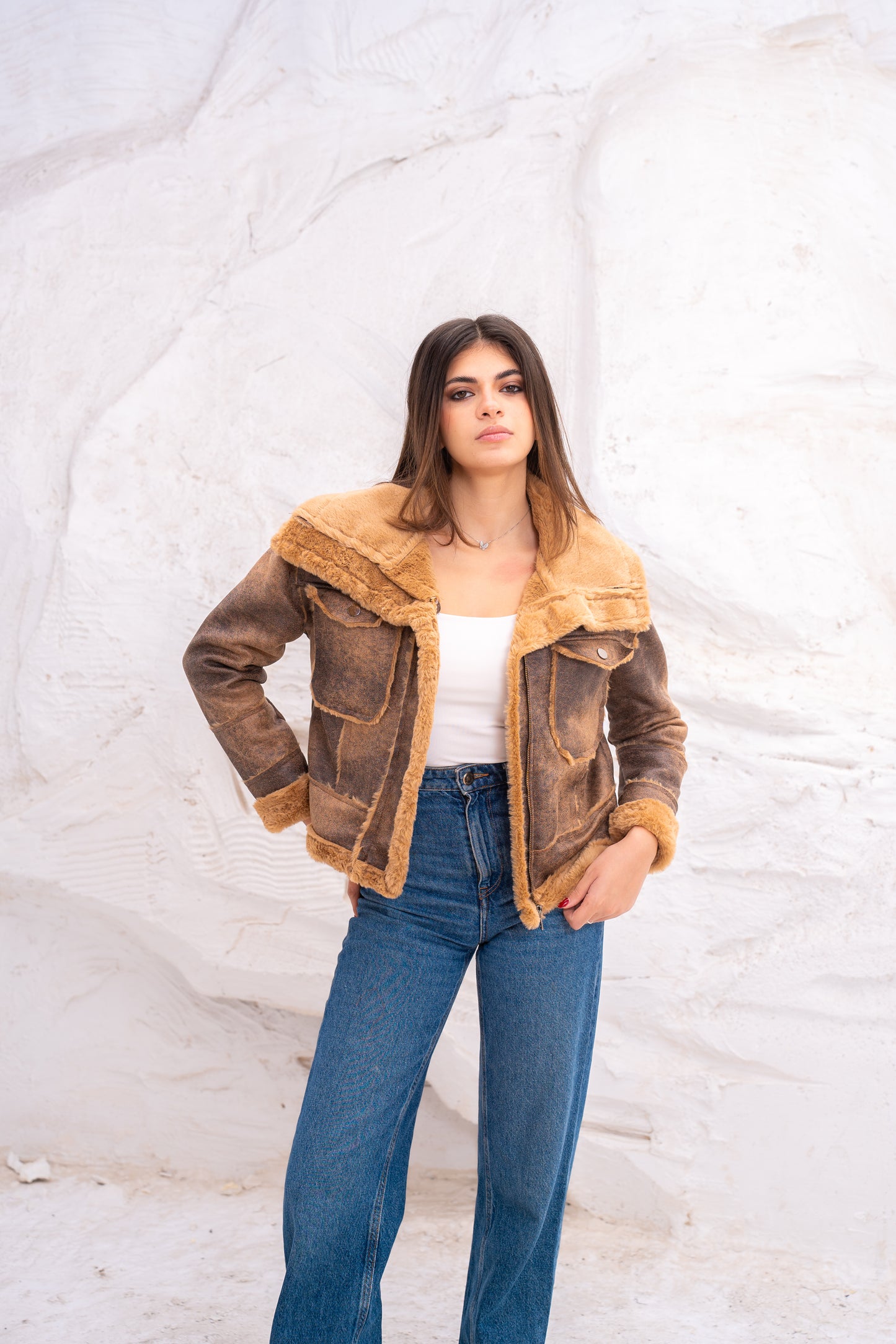 Double face short jacket