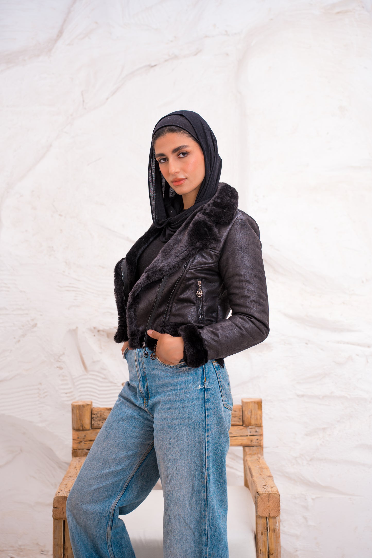 Frostbound black Jacket