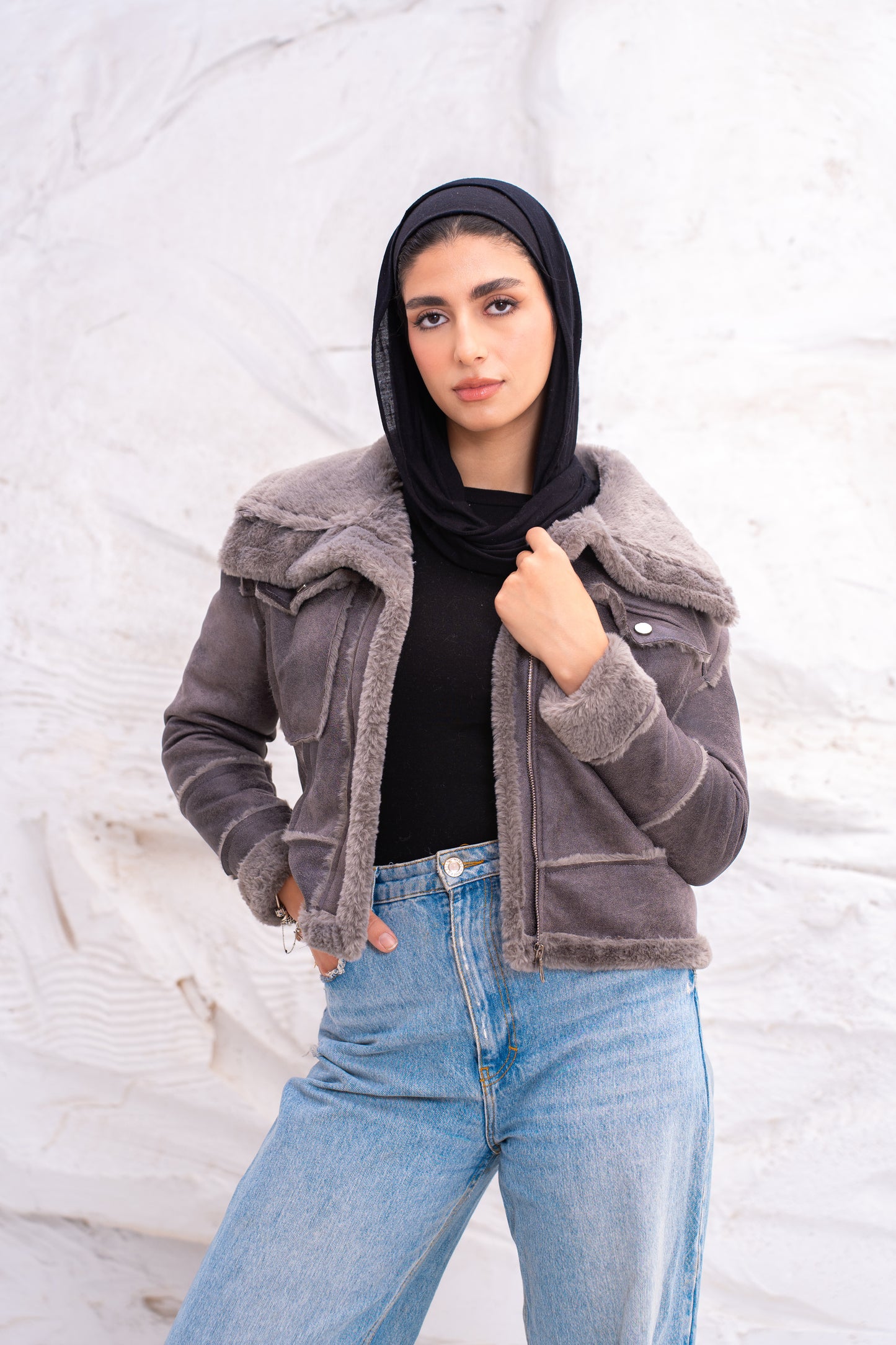 Double face short jacket
