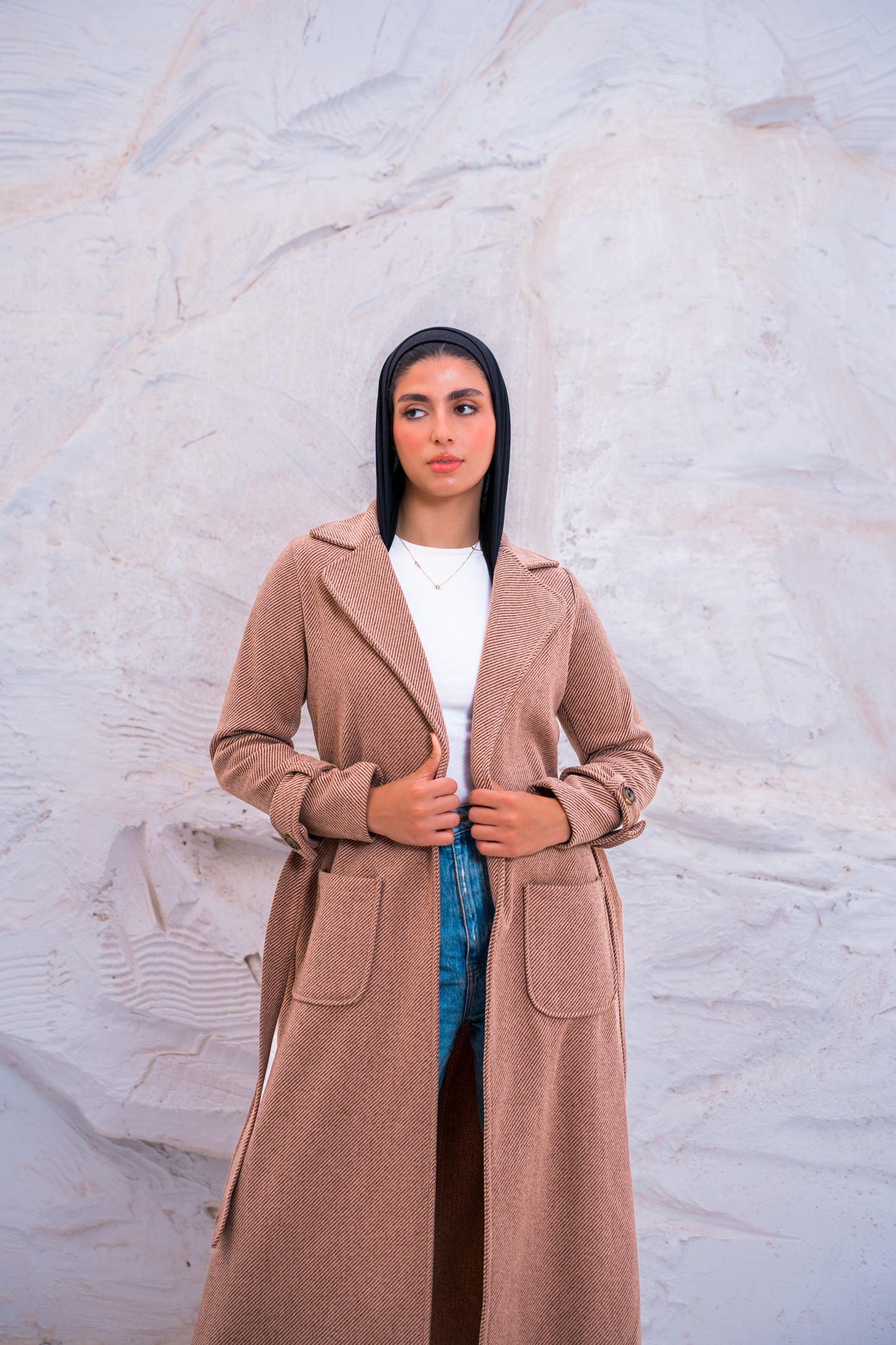 OPEN WOOL COAT
