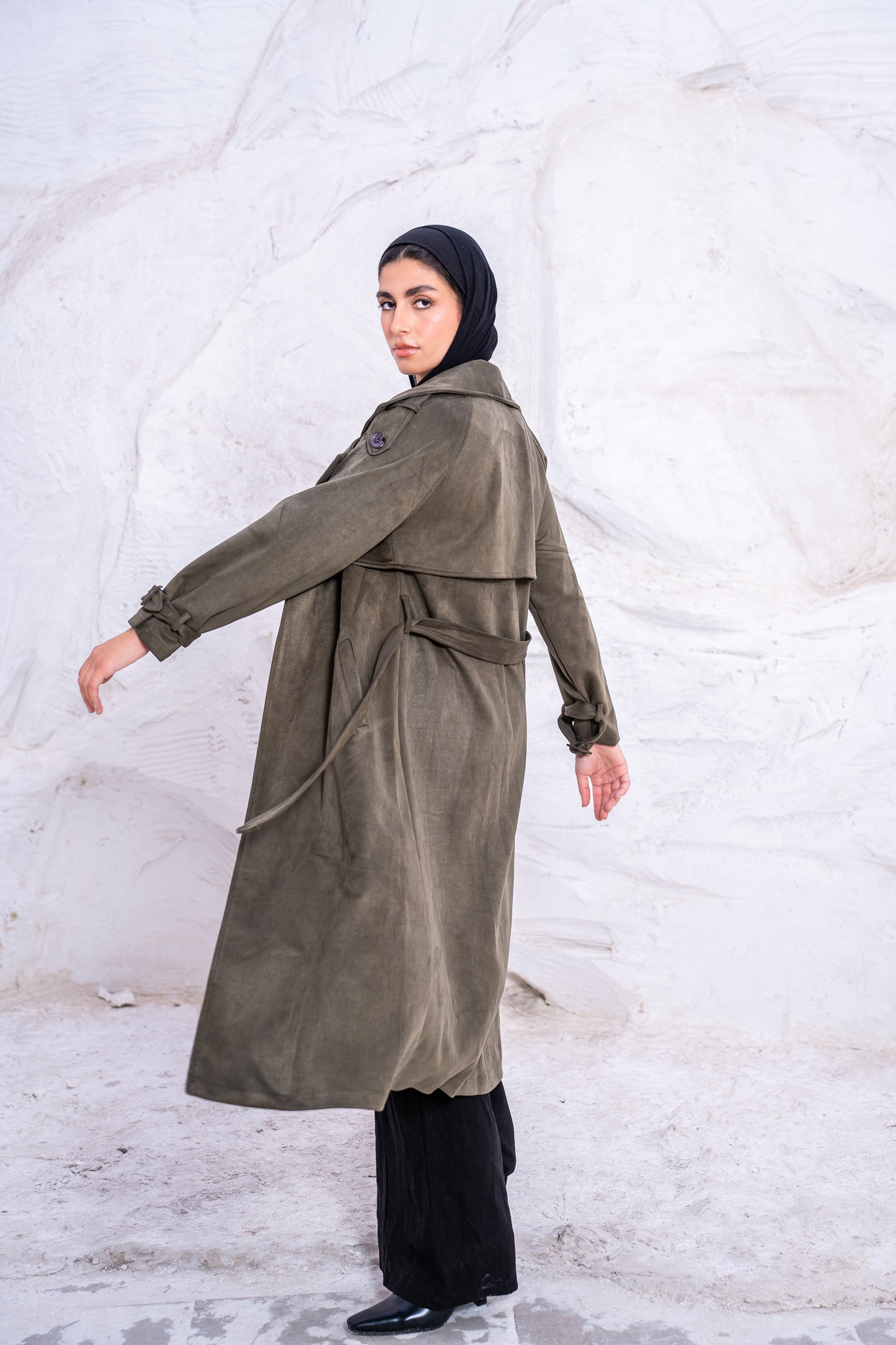 FAUX TRENCH COAT