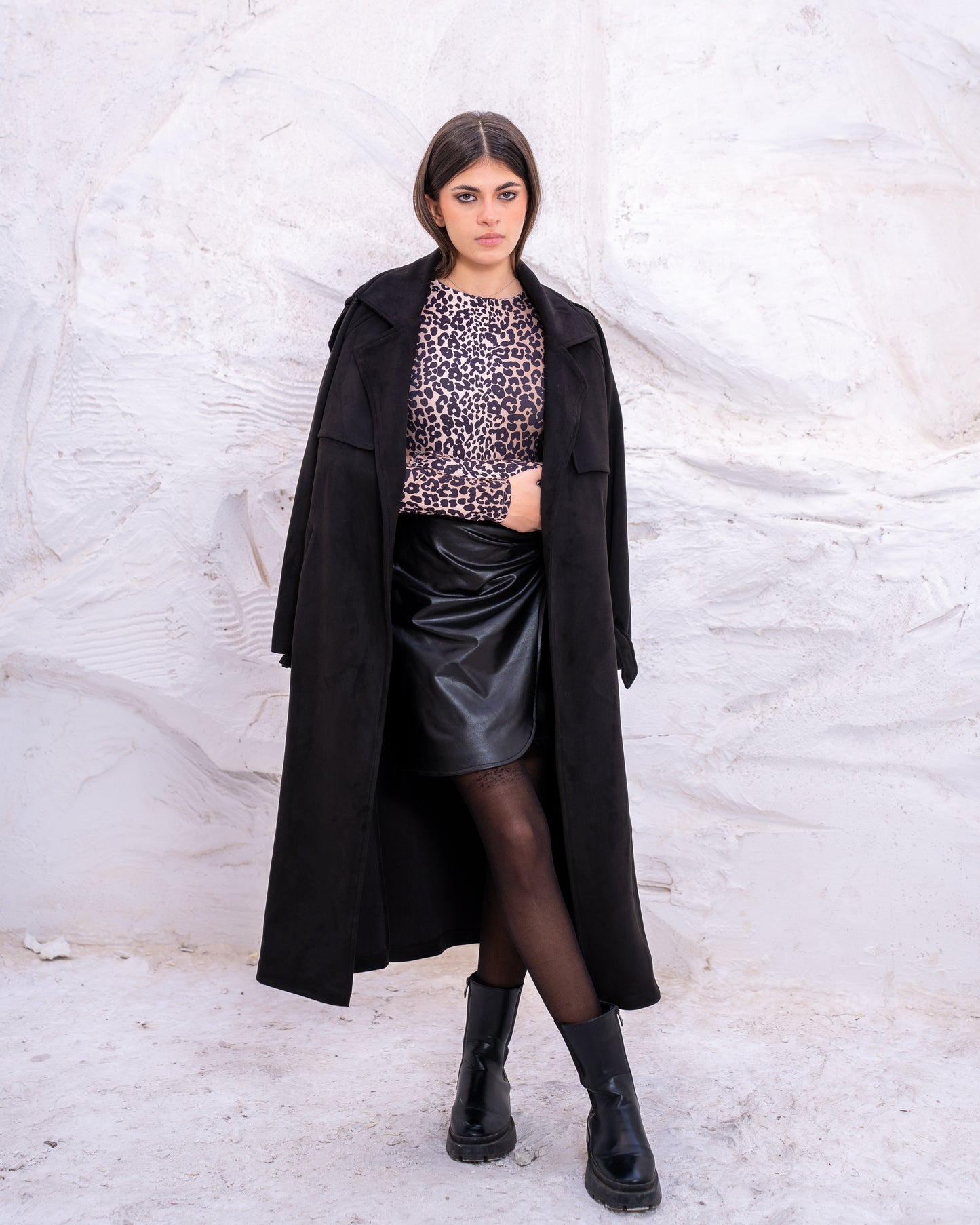 FAUX TRENCH COAT