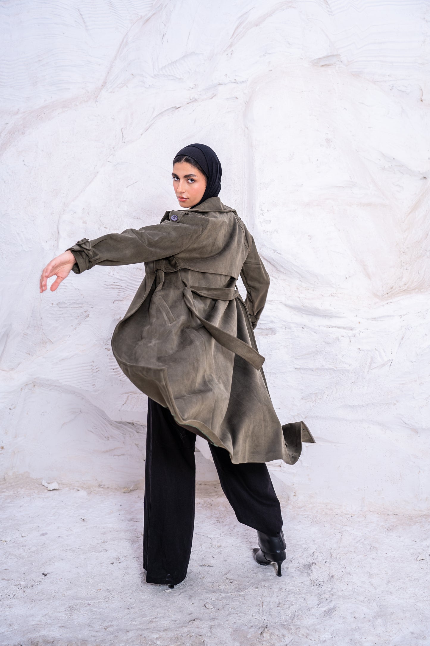 FAUX TRENCH COAT