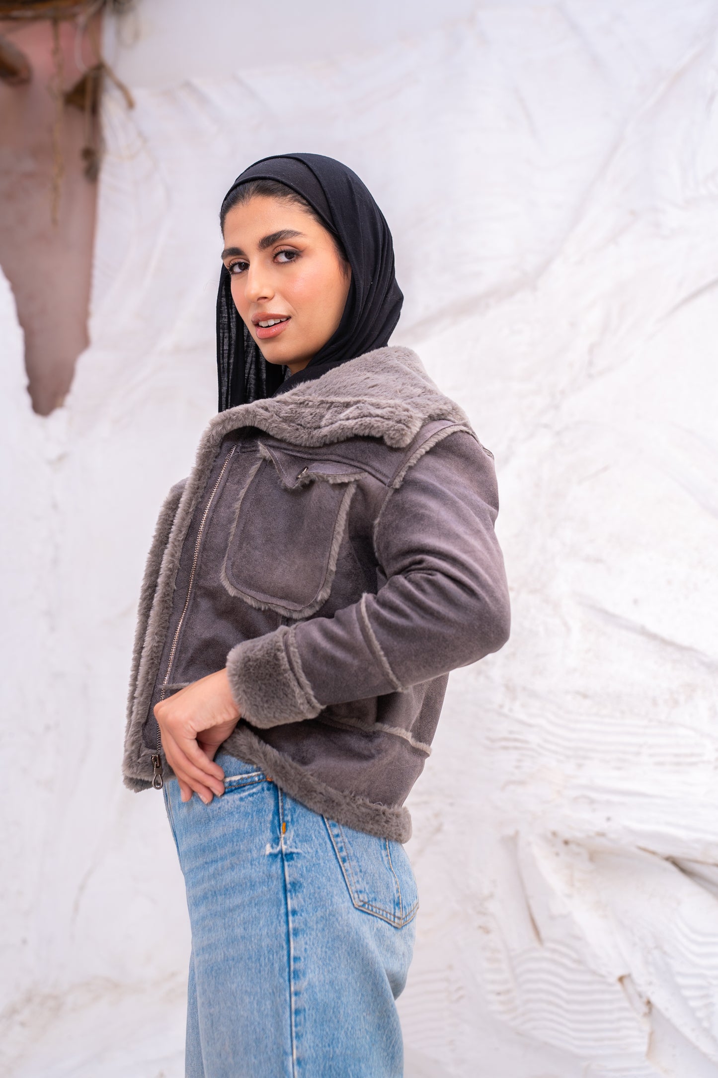Double face short jacket