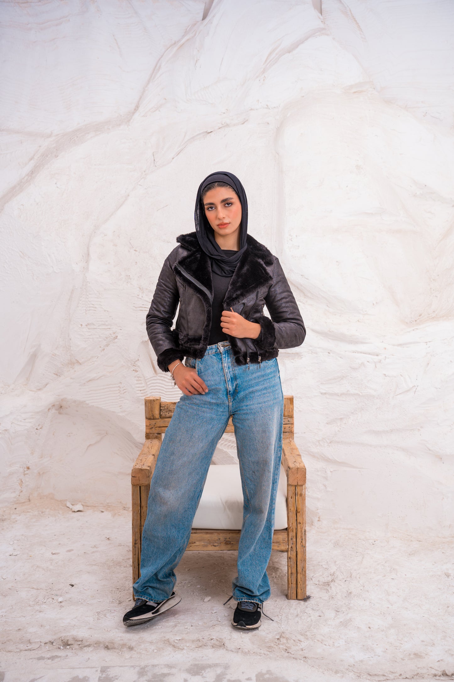 Frostbound black Jacket