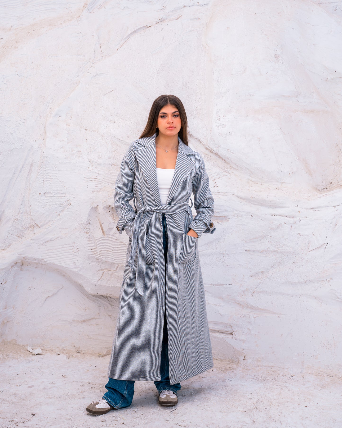 OPEN WOOL COAT