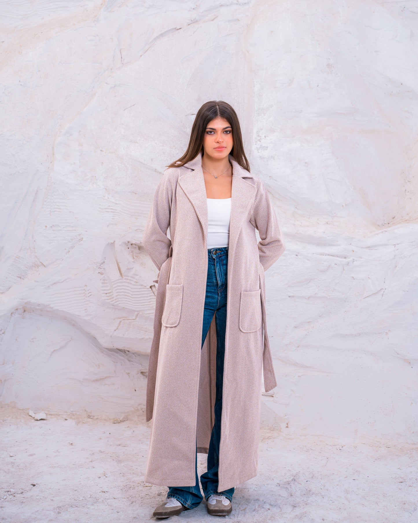 OPEN WOOL COAT