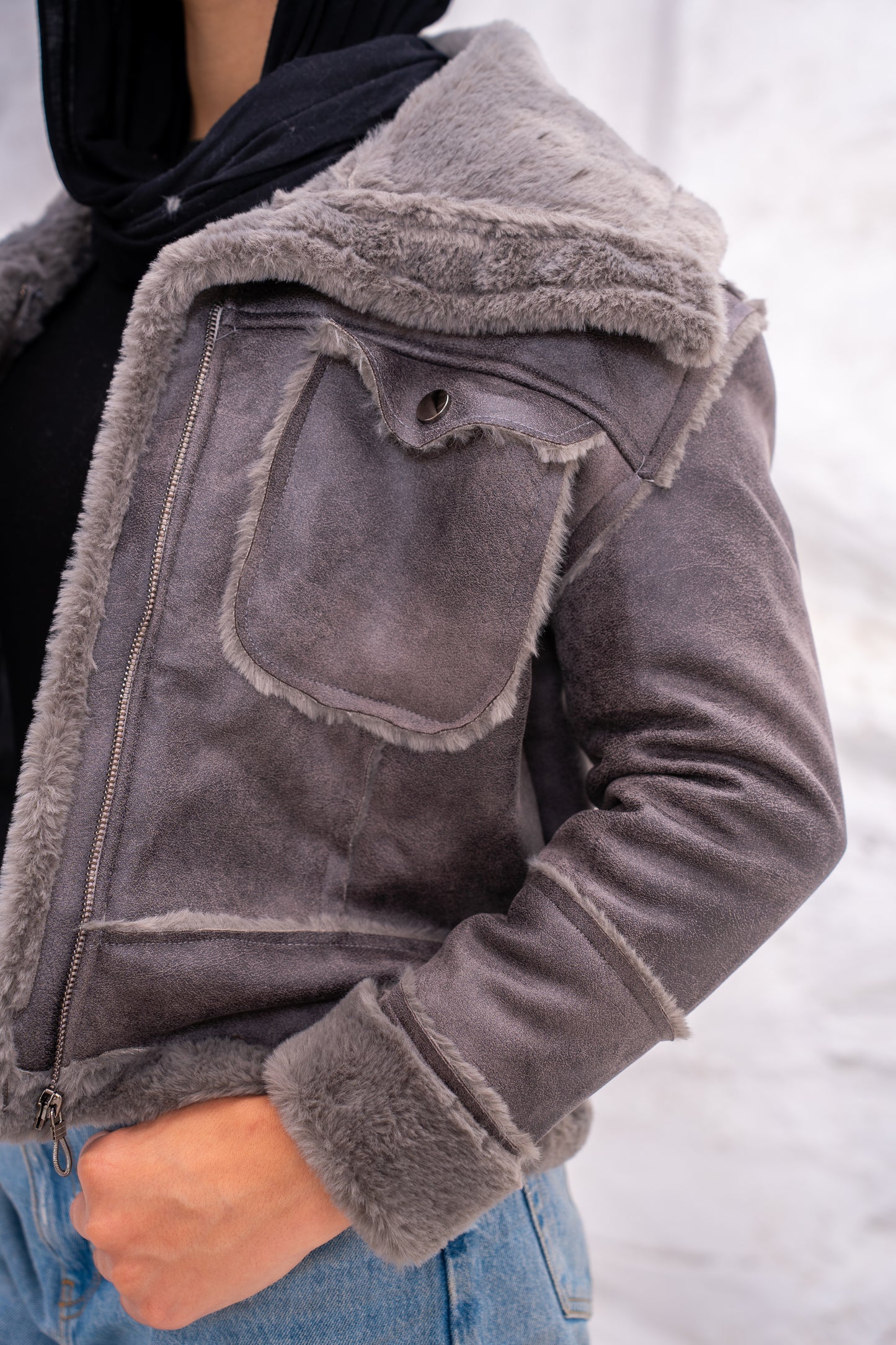 Double face short jacket