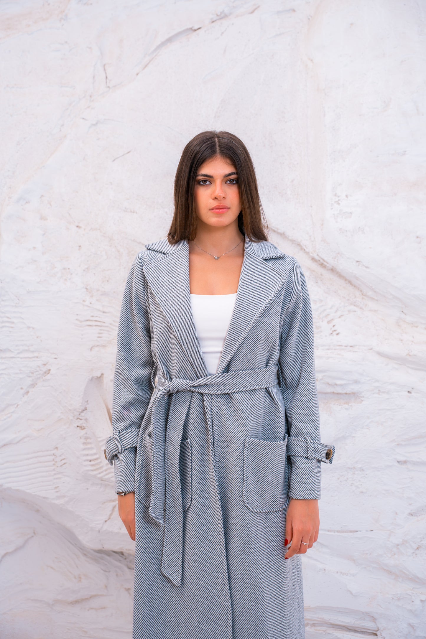 OPEN WOOL COAT