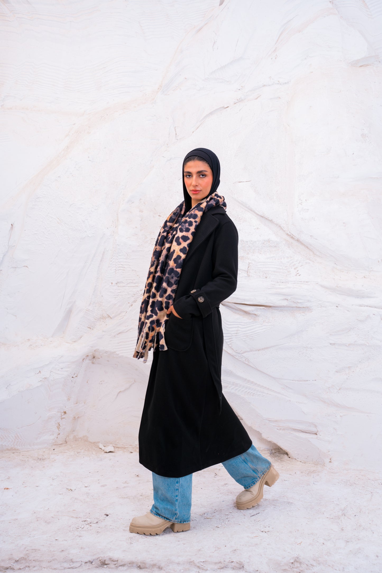 OPEN WOOL COAT