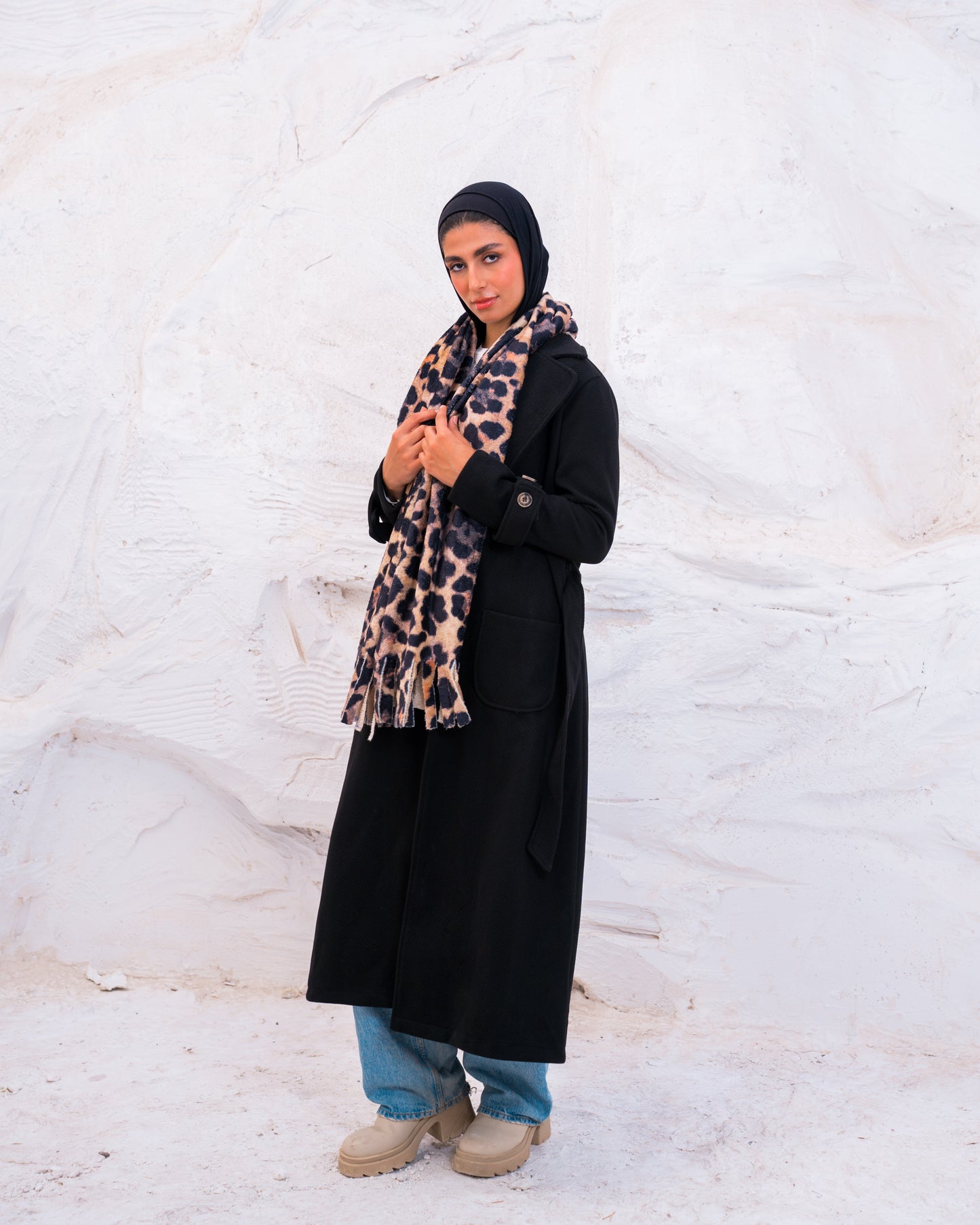 OPEN WOOL COAT