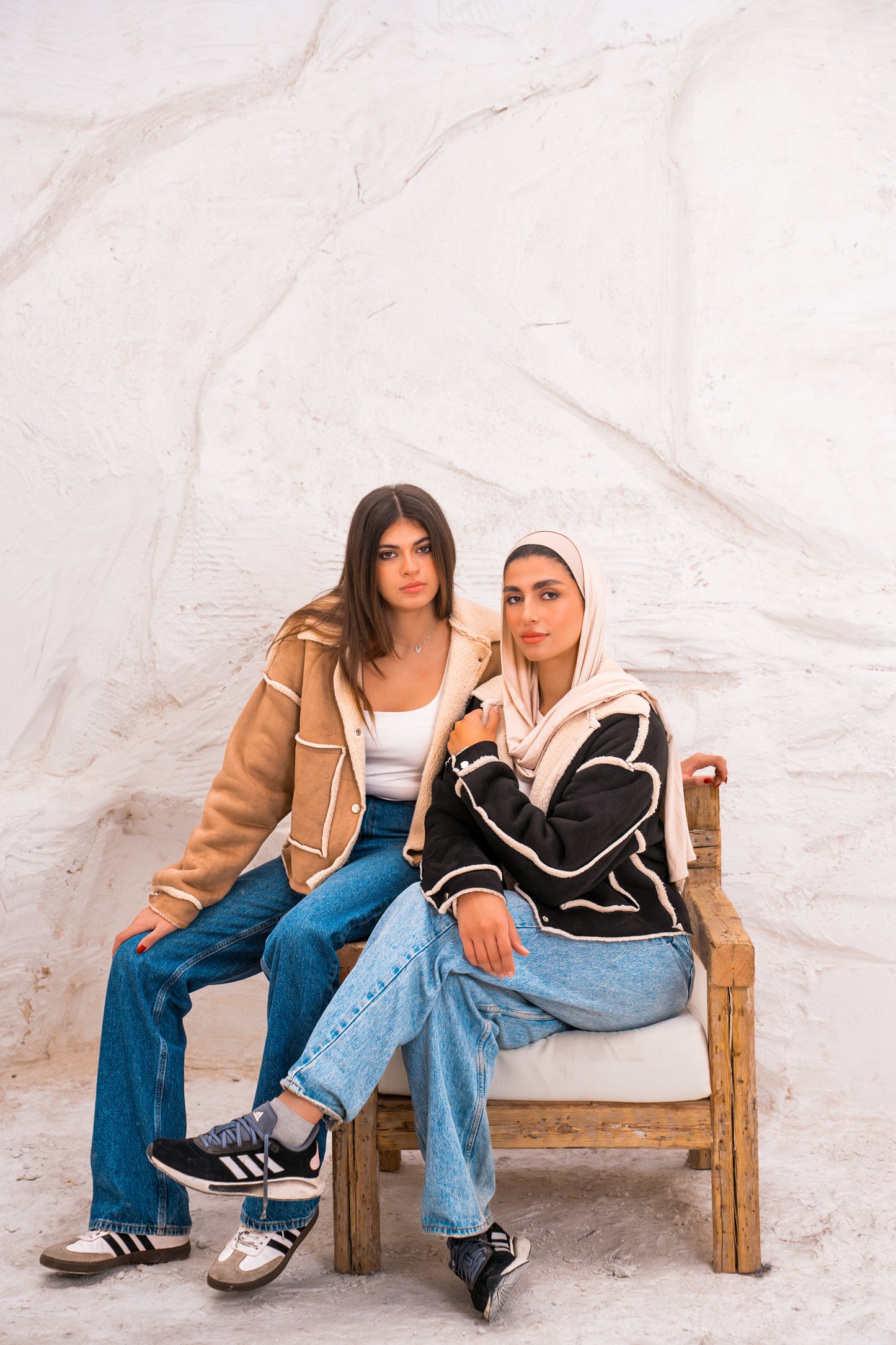 Cropped Fur X Chamois Jacket