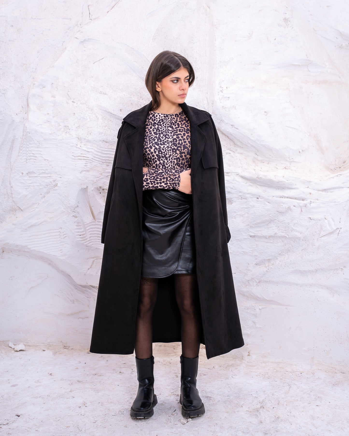 FAUX TRENCH COAT