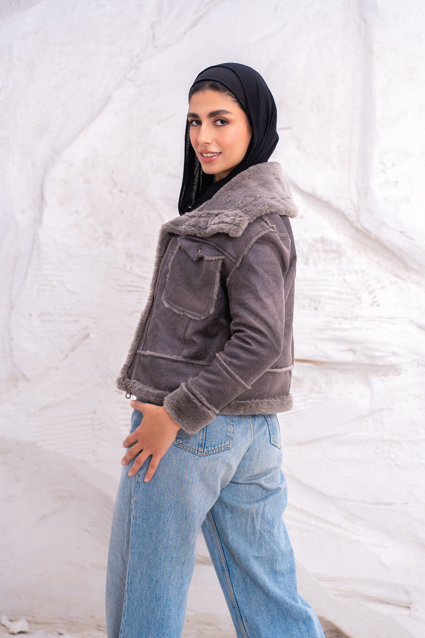 Double face short jacket