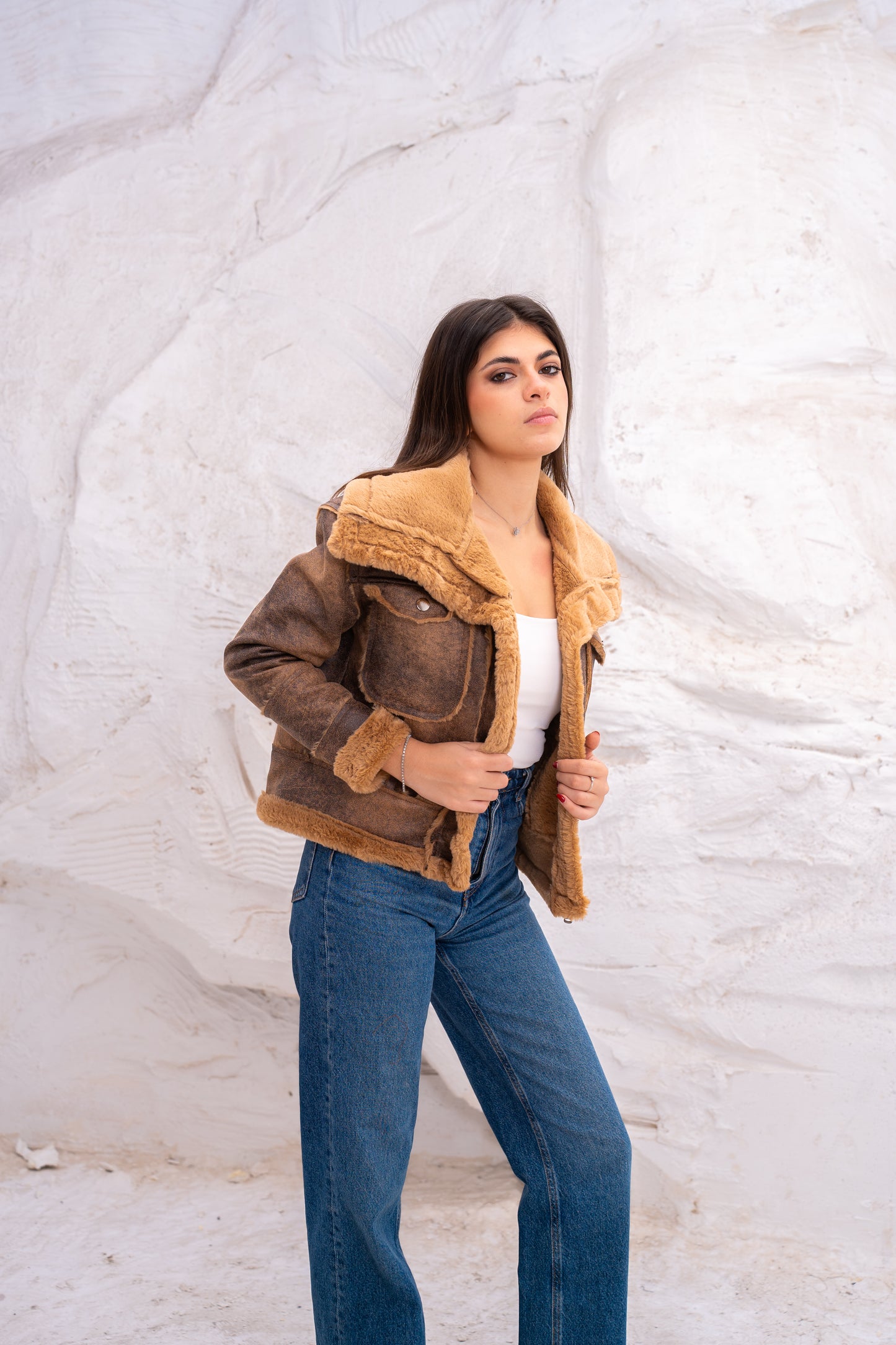 Double face short jacket