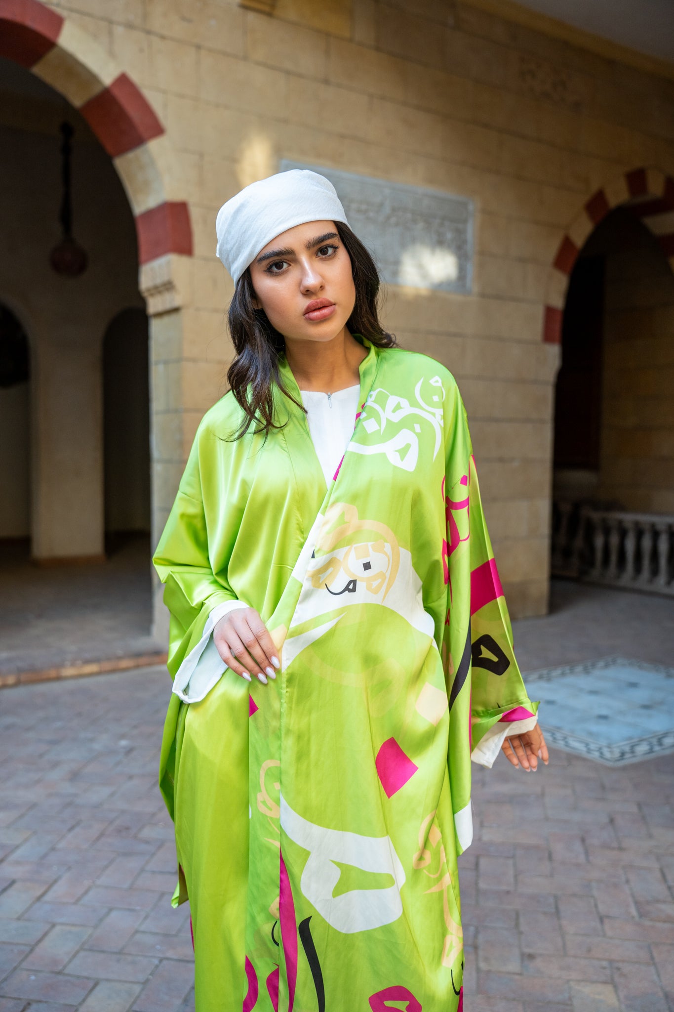 Arabic letters kimono