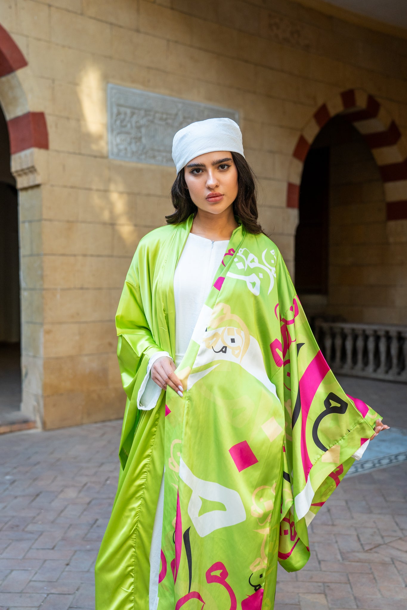 Arabic letters kimono