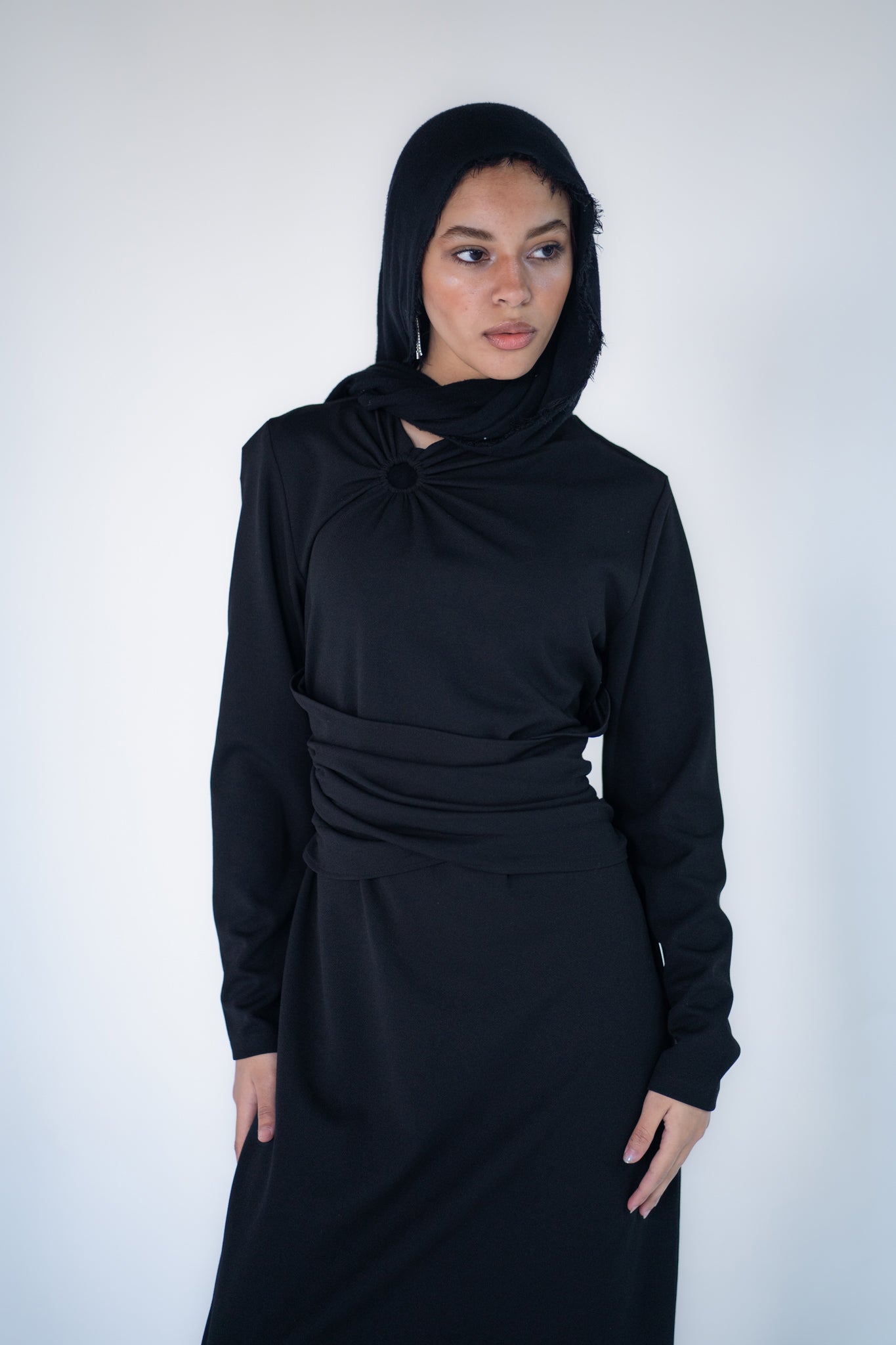 Belted basic dress