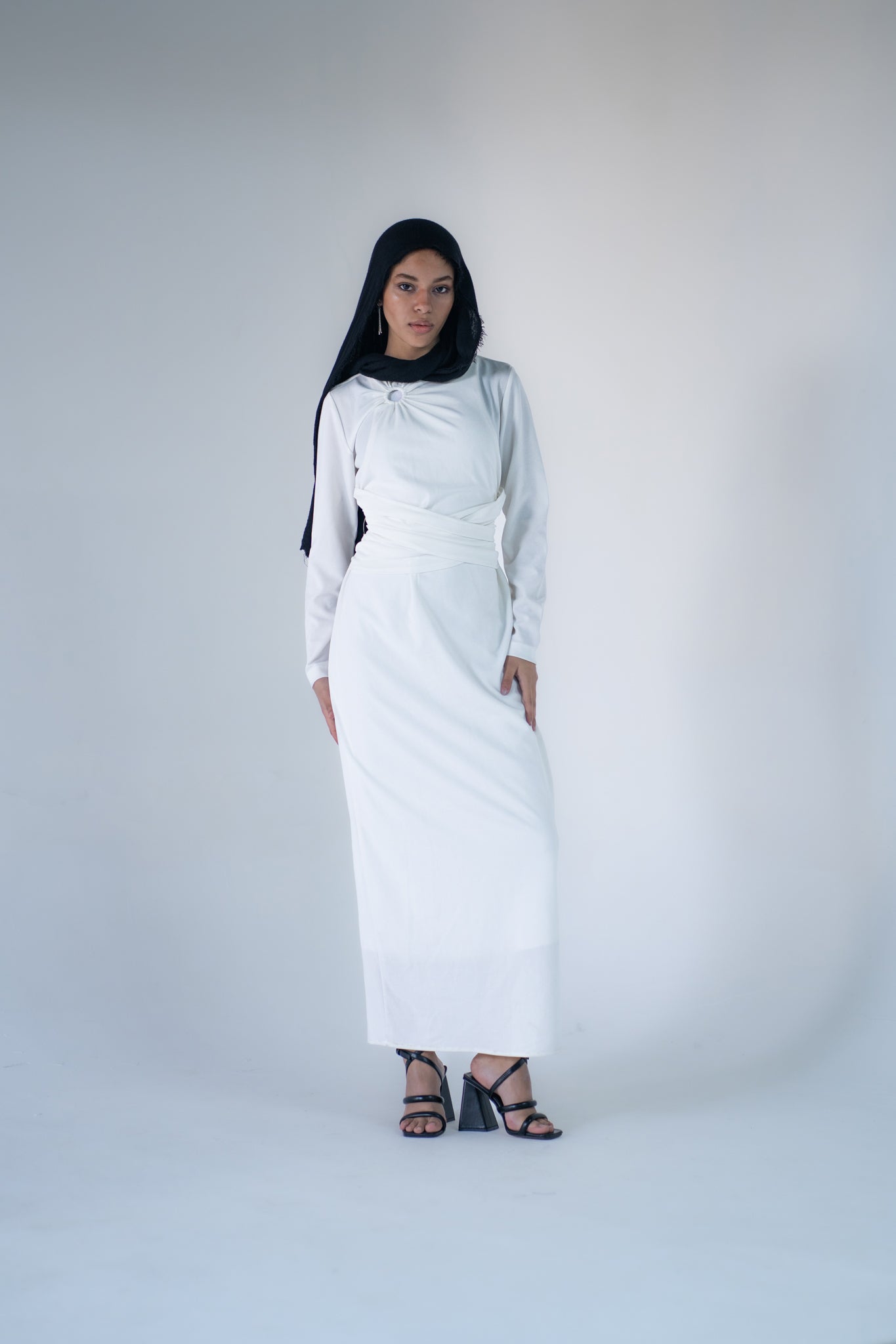 Belted basic dress