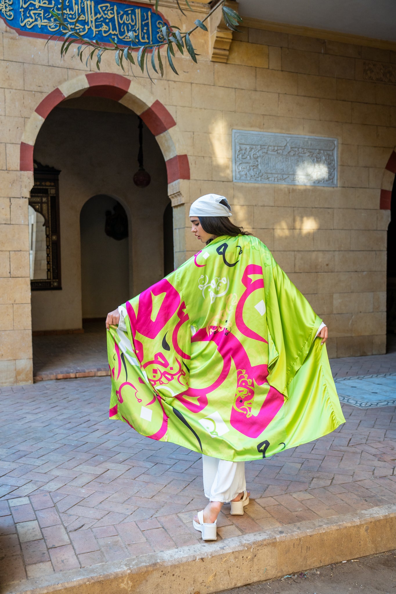 Arabic letters kimono