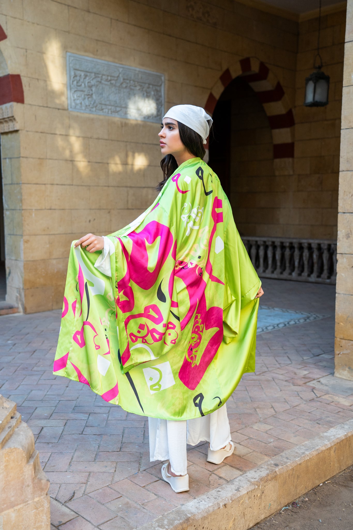 Arabic letters kimono