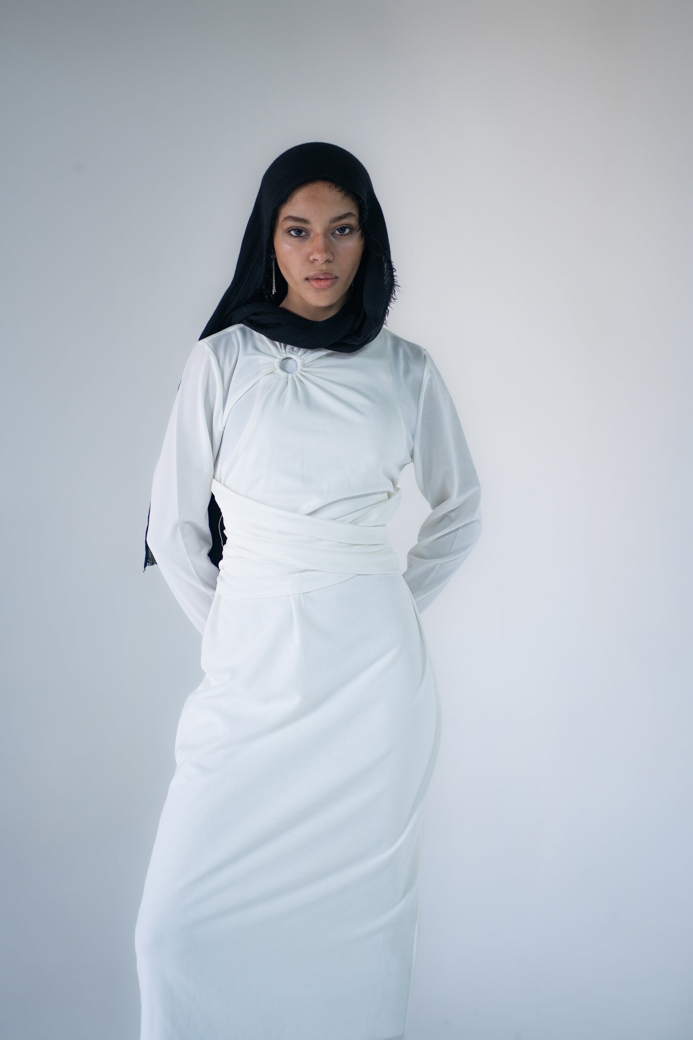 Belted basic dress