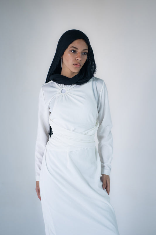 Belted basic dress
