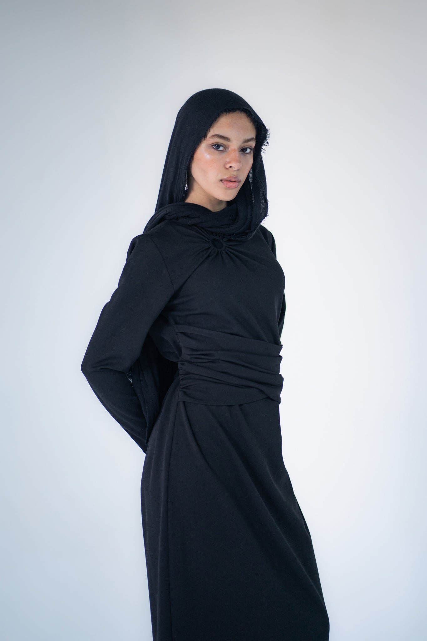 Belted basic dress