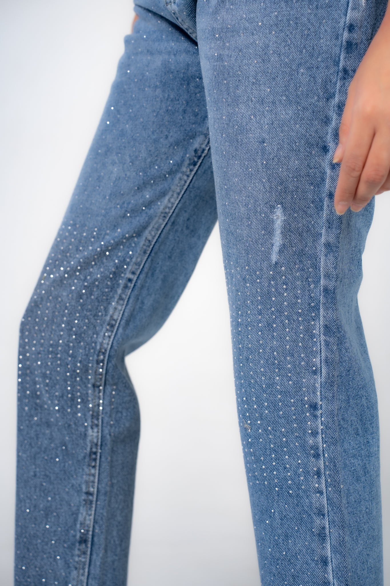 Bling bling denim pants