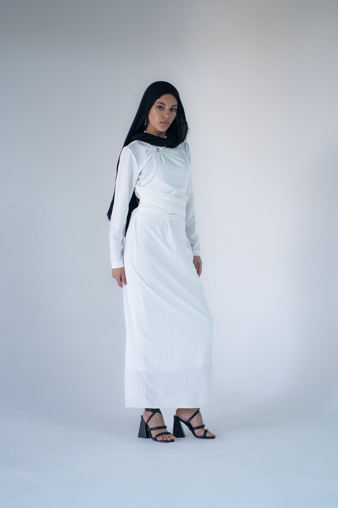 Belted basic dress