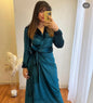 Velvet wrapped dress